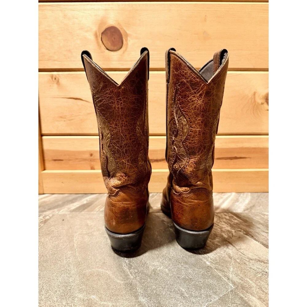 Abilene Women’s 8.5 9141 Brown Leather Western Boots Made In USA - Picture 6 of 8